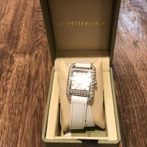 Judith Ripka sterling silver watch